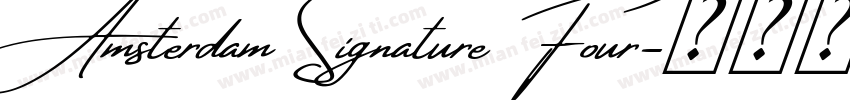 Amsterdam Signature Four字体转换